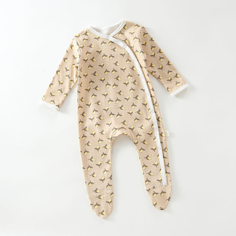 Newborn Baby's Foot Cover Bodysuit For Boys And Girls