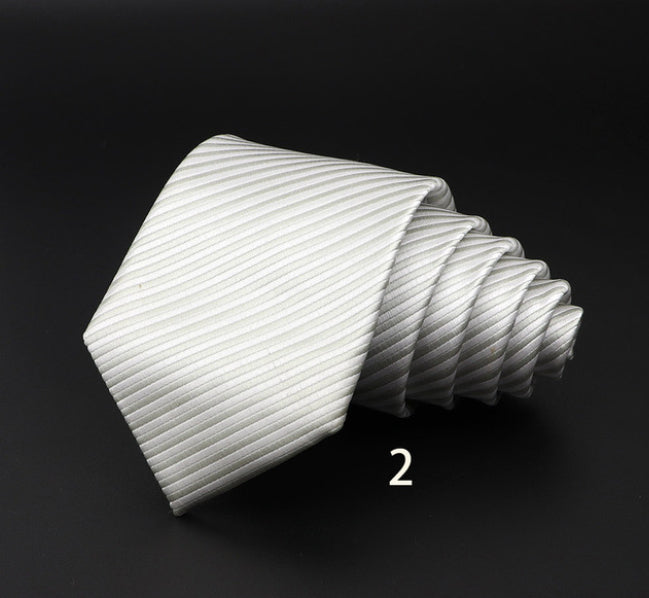 Striped British Gentleman Polyester Fiber Tie