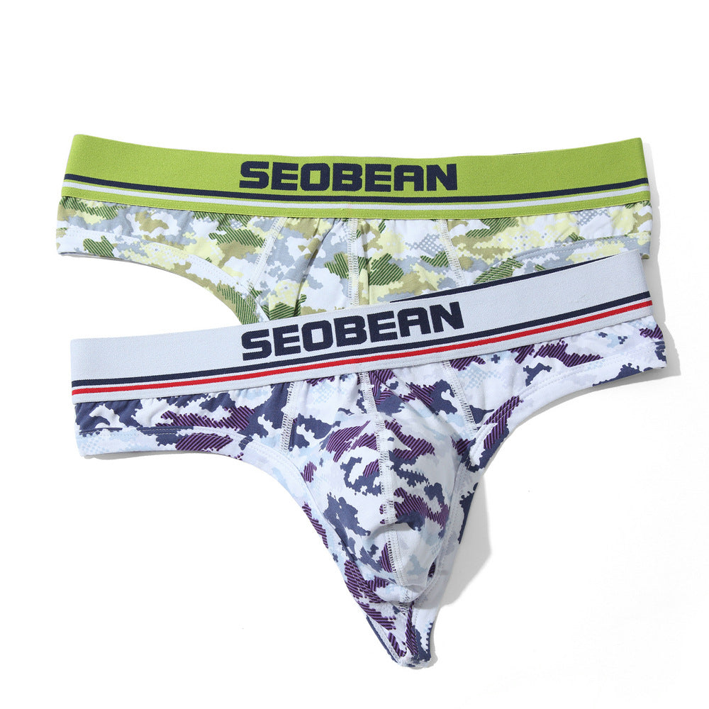 Triangle Briefs Fashion Camouflage Men's Trend Sassy Thong