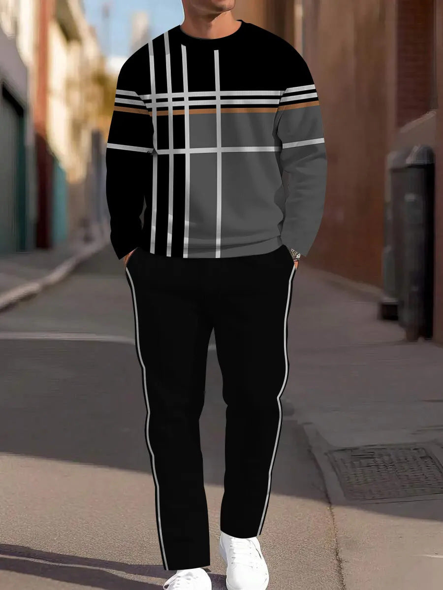 Printing Round Neck Suit