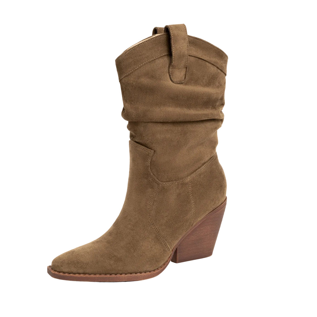 Thick Heel Brown High Heels  Ankle Boots