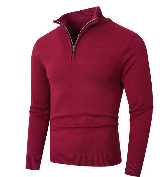 Autumn Men's Season Zipper Sweater Ultra-thin Lightweight