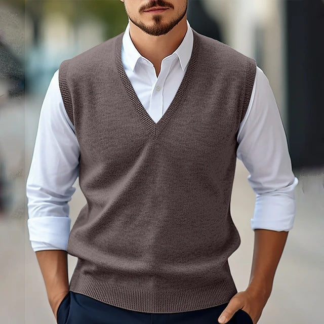 Men's Sleeveless Sweater Vest Casual