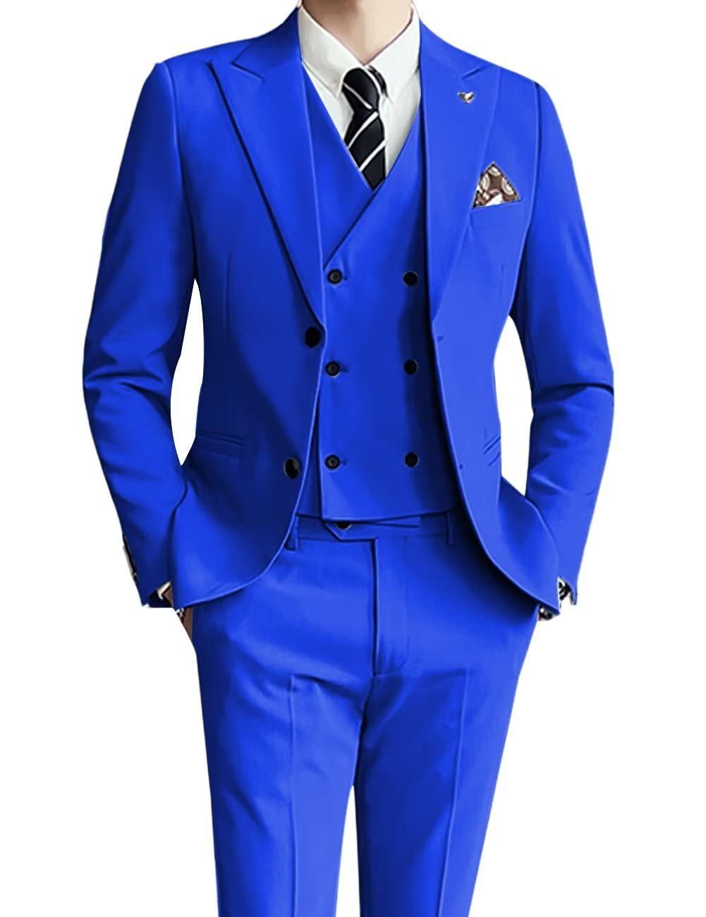 Men's Suit Set Three-Piece Suit Formal Wear