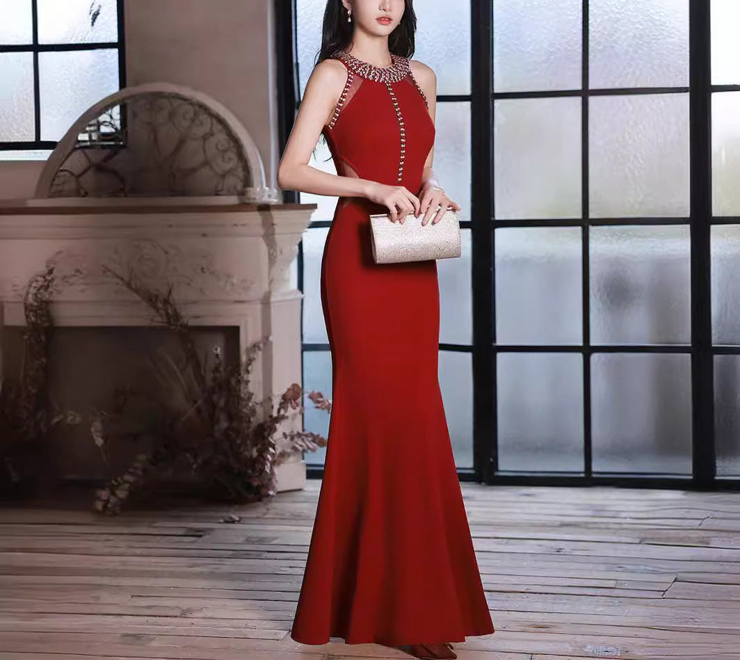 Valentine day Fishtail Gown Dress