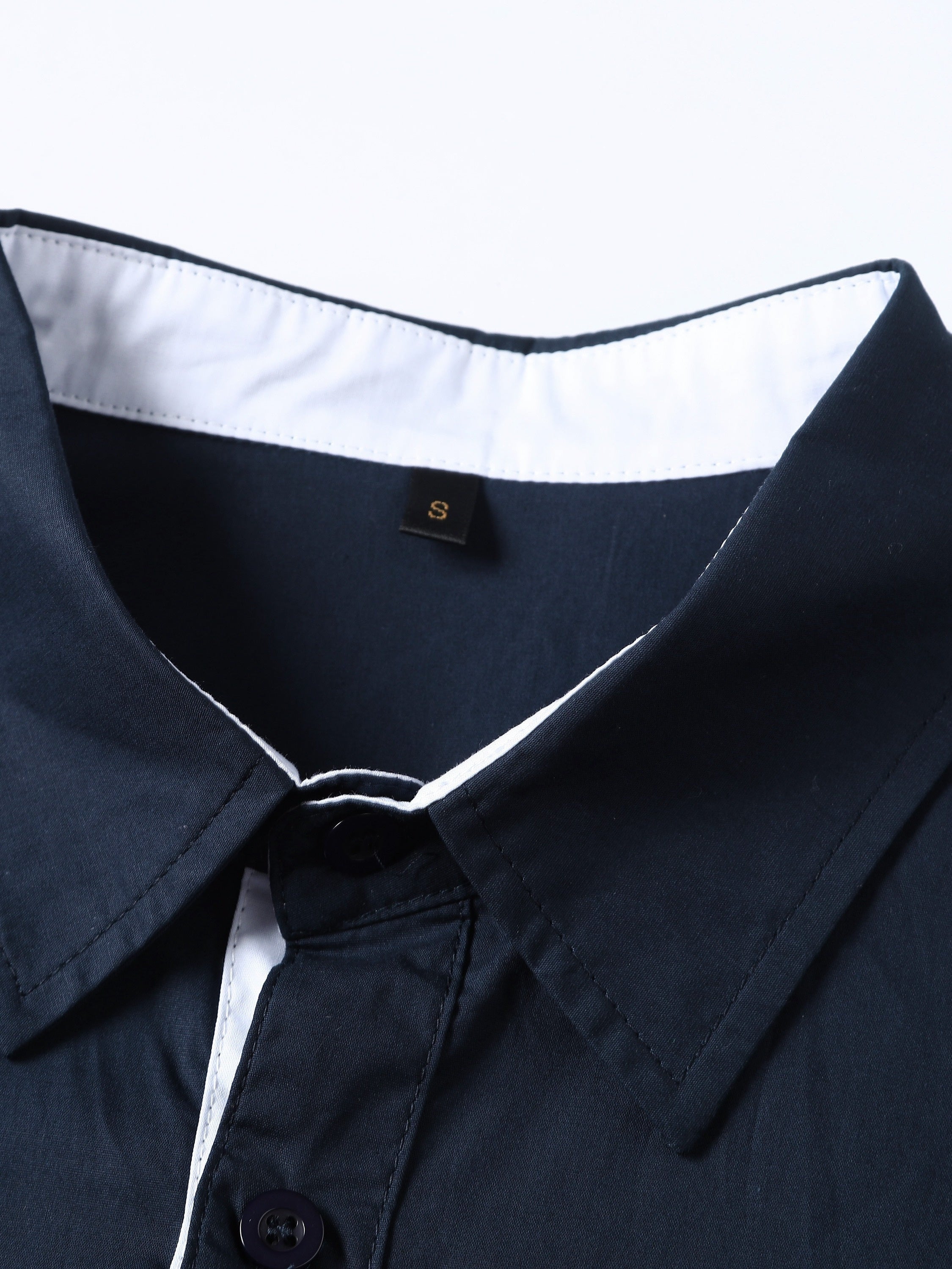 A Cool And Casual Long-sleeved Shirt In Contrasting Colors For A Teenage Man