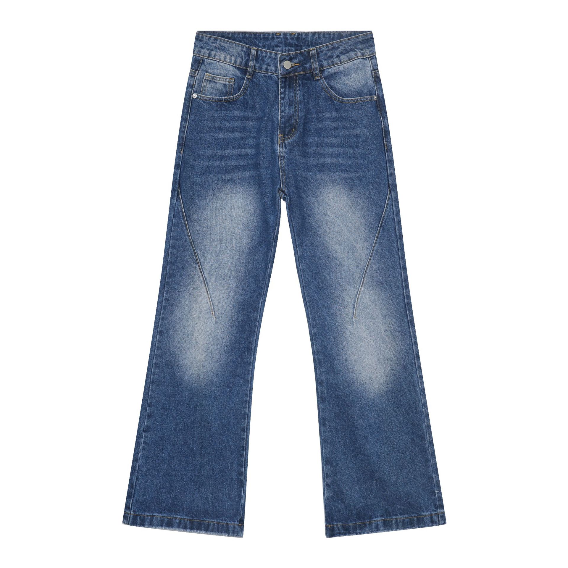 Denim Pants Straight Men's American Street Trousers