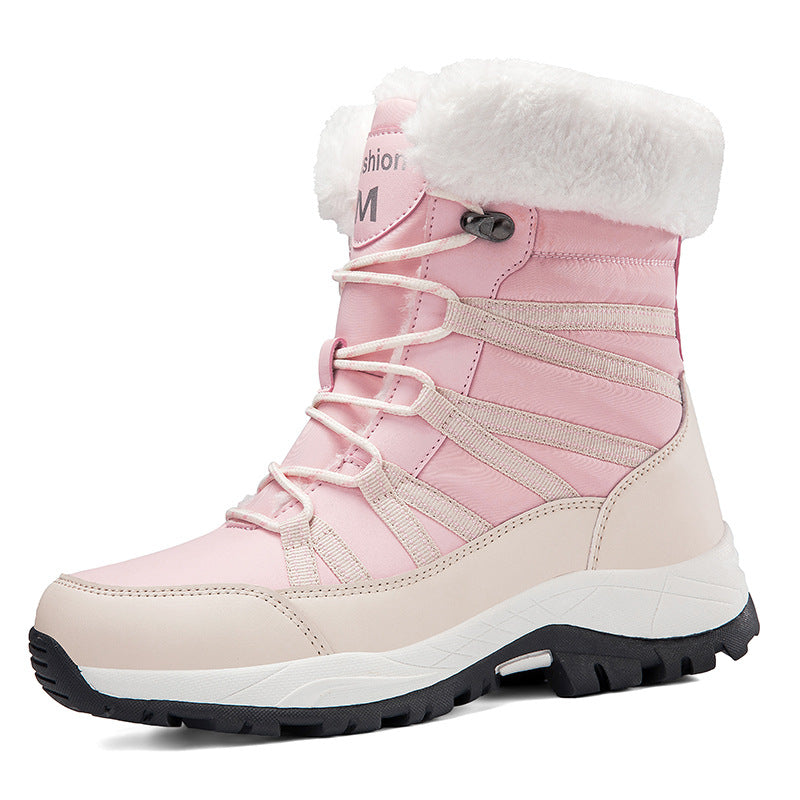 Winter Fleece-lined Thicker Non-slip Cotton-padded  Boots