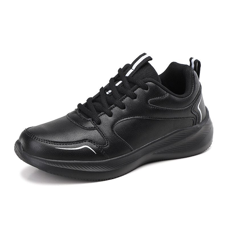 Waterproof Leather Soft Bottom Casual Sneaker Women
