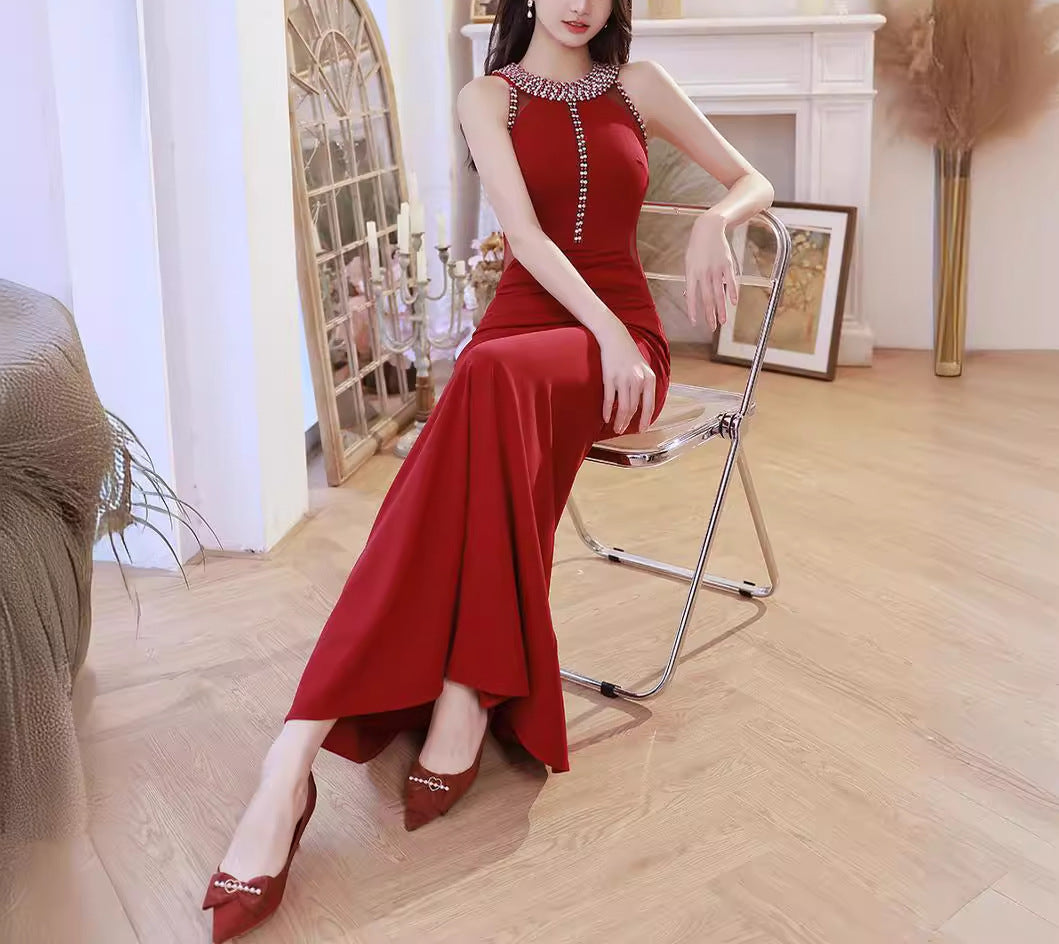 Valentine day Fishtail Gown Dress