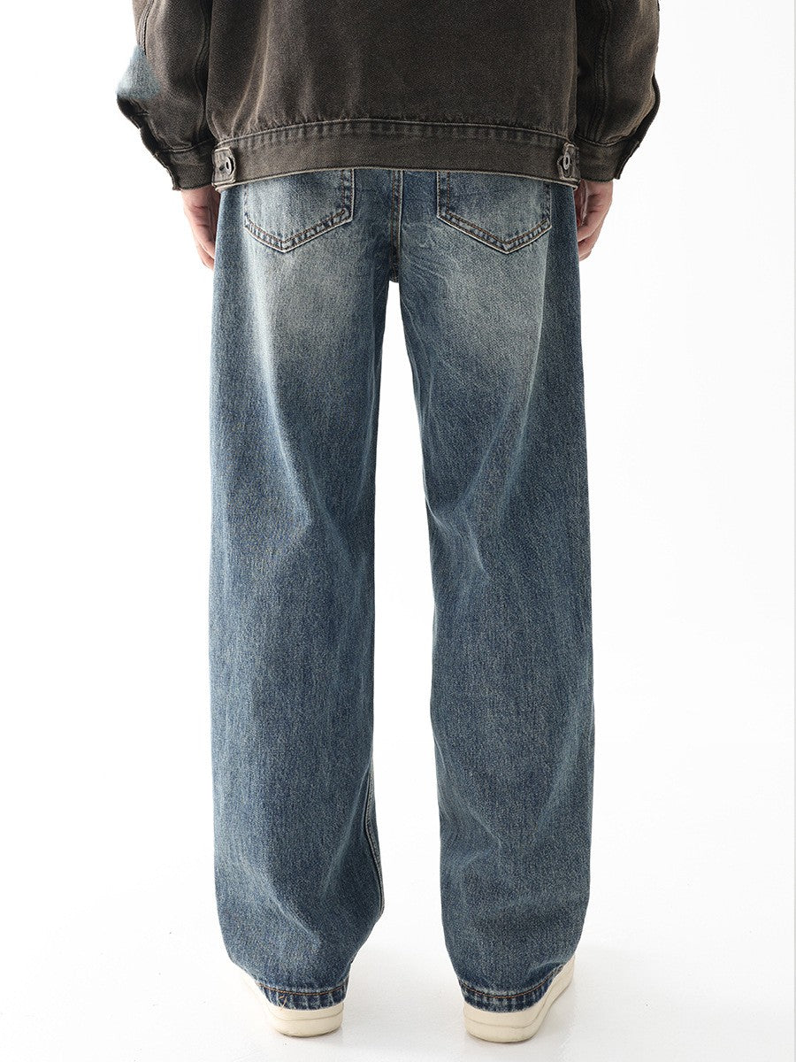 American High Street Vintage Jeans Men's Autumn