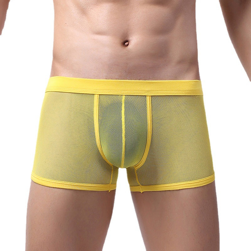 Men's Underwear Low Waist Transparent Boxers