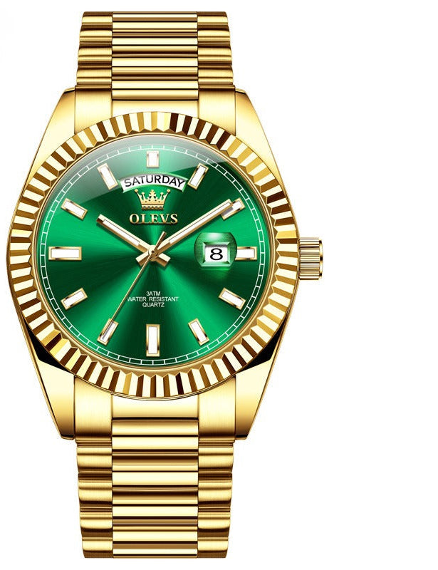 Waterproof Business Steel Belt Wrist Watch