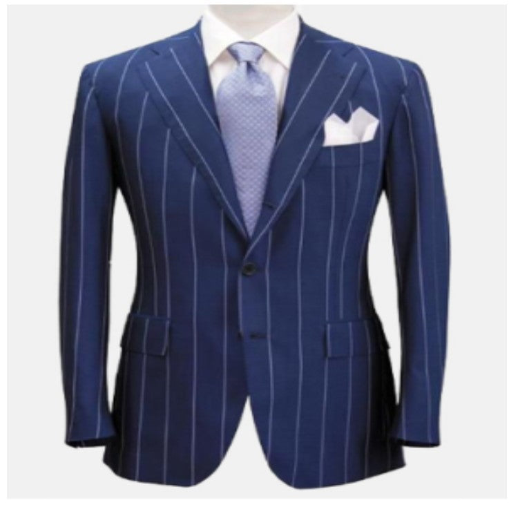 Mens Casual Plaid Slim-fit Suit Jacket