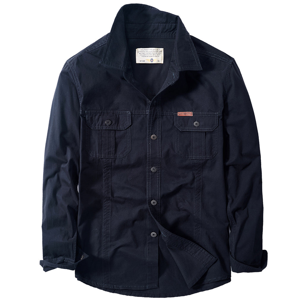 Large Size Loose Overalls Long Sleeve Shirt