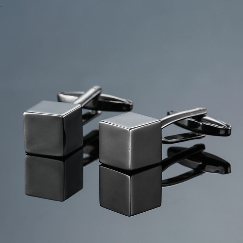 Men Metal Copper Cufflinks- Diamond Sadaf
