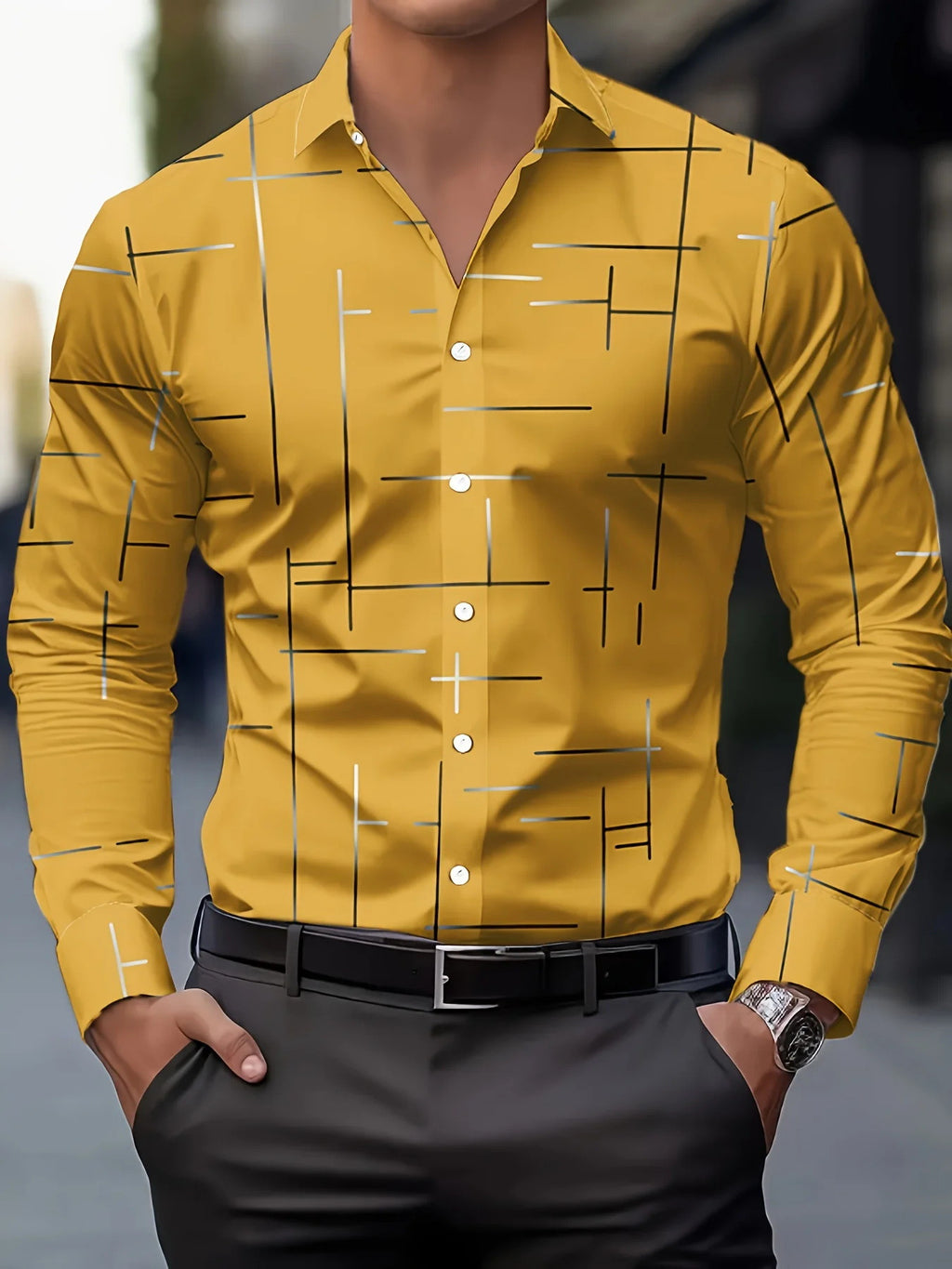 Men's Printed Fashion Casual Shirt