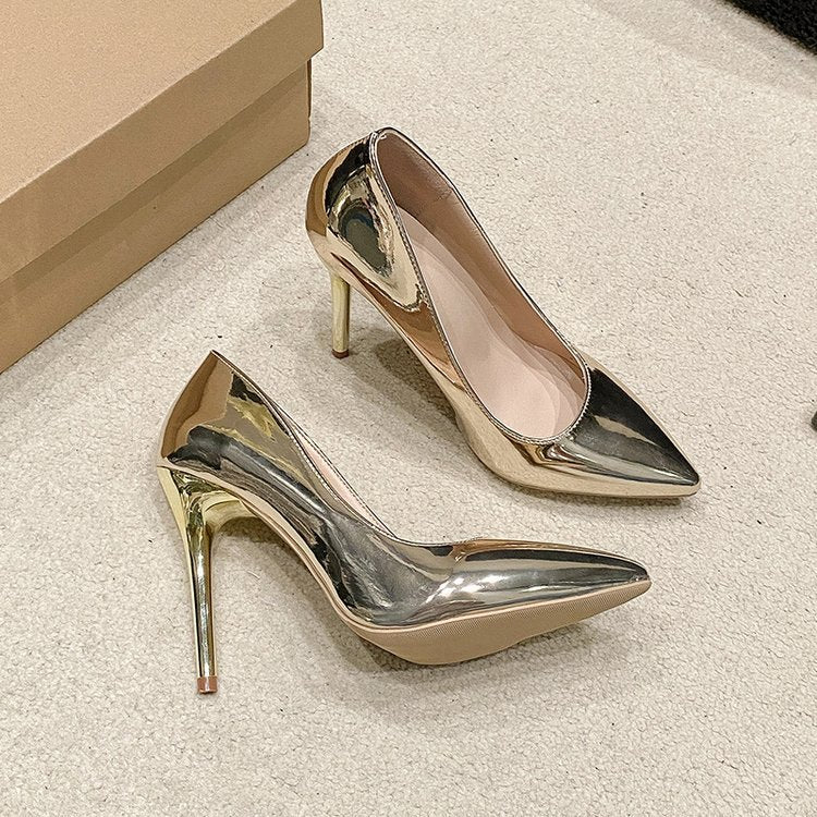 Pointed Slip-on High-grade Stiletto Heel Heel Temperament