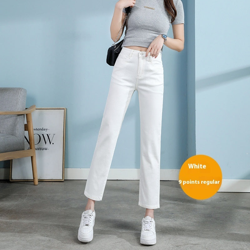 Women White  High waisted jeans