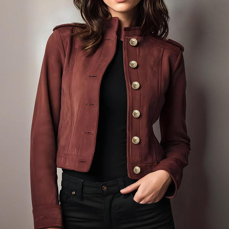 Women's   Short Suede Jacket