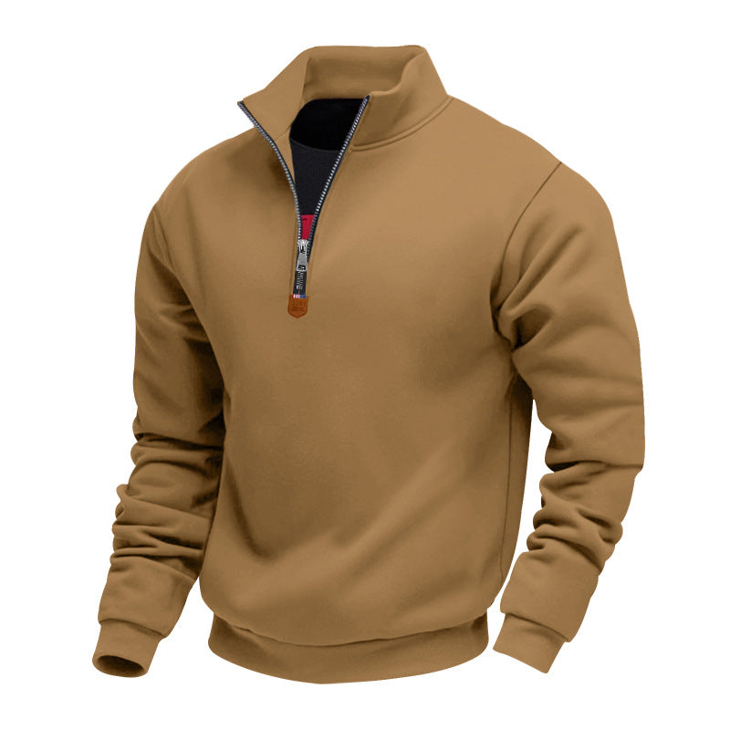 Long Sleeve Half-zip Sport Casual Sweatshirt