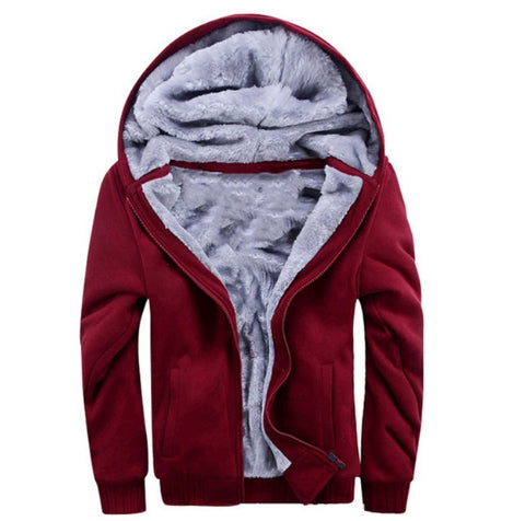 Plus Fleece Sweater Men S Casual Sport Fleece Hooded Jackets