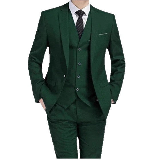 Business Casual Men's Three-piece Groom Suit