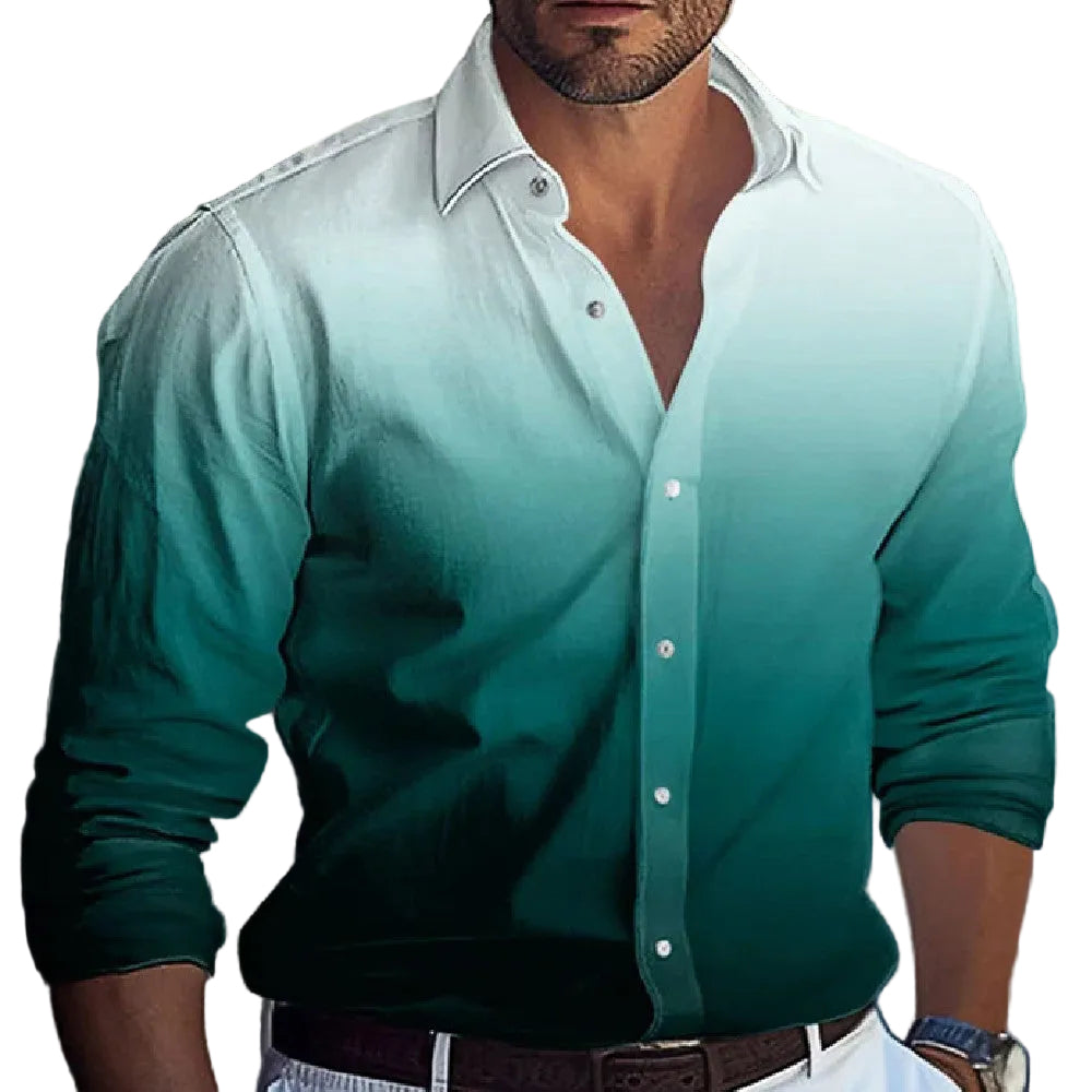 Multi-Color Gradient Pattern Printed shirt